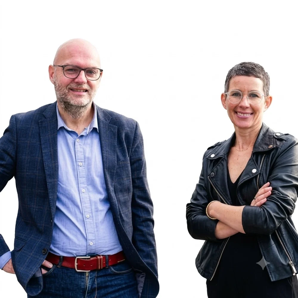 Pascal et Isabelle Rouillé, conseillers en gestion de patrimoine du cabinet Armorique Patrimoine à Landerneau